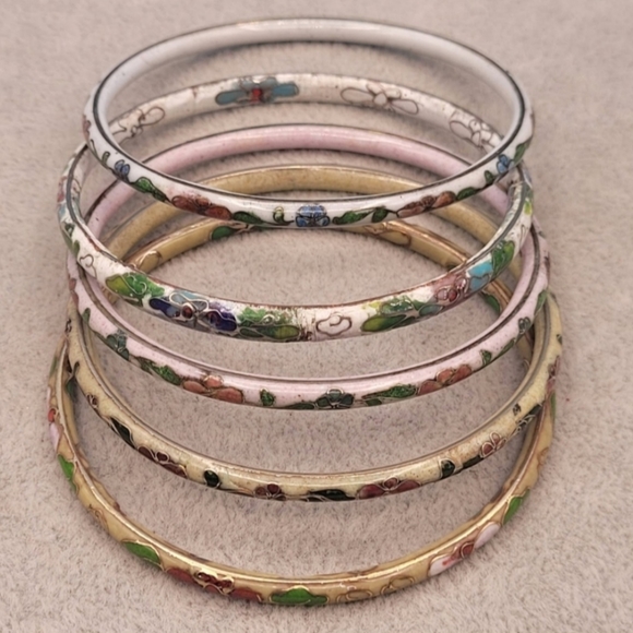 1 Cloisonne Enamel Bangle - Picture 9 of 9